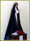Imgen de la Inmaculada Concepcin, escultura nicaraguense hecha en Bastidores en el siglo XVI