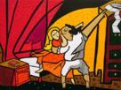 Los Condones, El Cerrojo por Fragonart, acrlico sobre tela