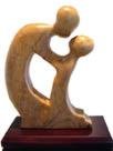 Dilogo, Roxana Arias, Talla en madera, 2010