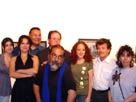 Grupo de profesores y alumnos junto al señor Espinoza