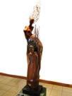 Floración, cocobolo, 210x40x45 cm