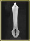 Silencio Nocturno,Mármol Blanco y Basalto, 2000,50x10x8 cm.