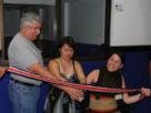 Inauguración a cargo de i/d Rodolfo Carrillo, Andrea González, María Alicia Rodríguez