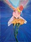 "De Flor en Flor", acrílico sobre lienzo
