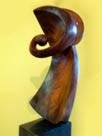 "Paternidad" Talla en cocobolo, Donald Jimnez