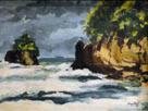 "Punta Pirikiki" acrílico, 1986